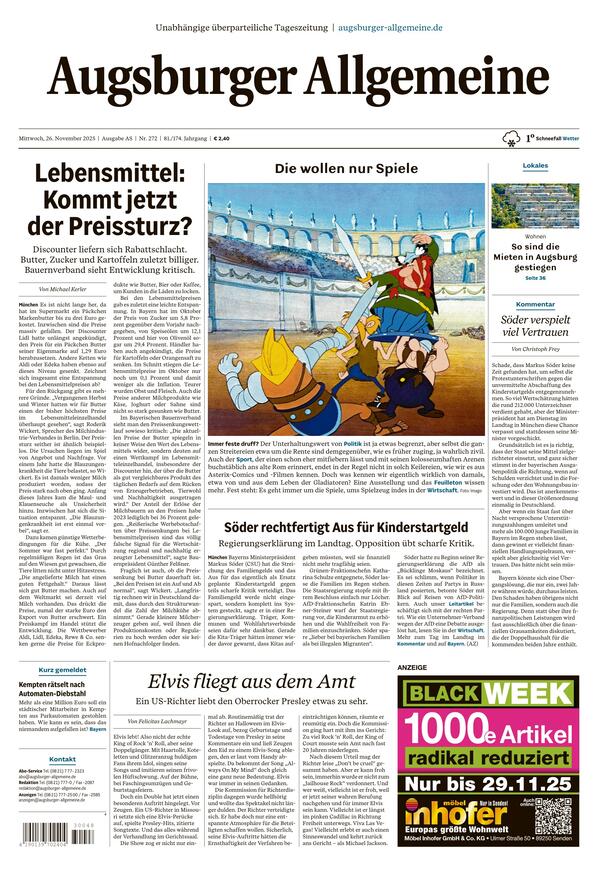 Hauptausgabe Augsburger Allgemeine (Stadt)