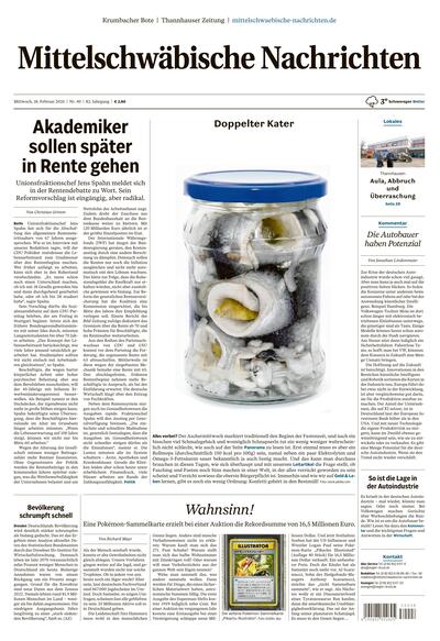 Mittelschwäbische Nachrichten 2026-02-18