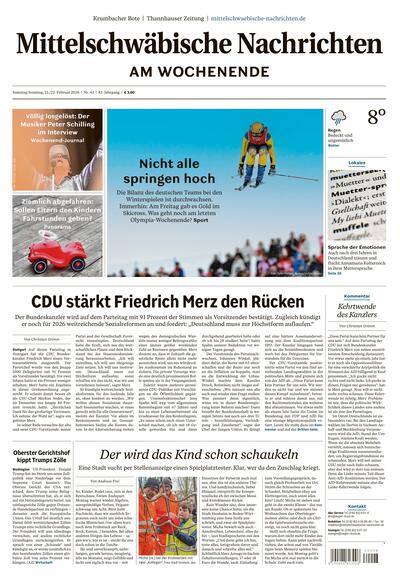Mittelschwäbische Nachrichten 2026-02-21