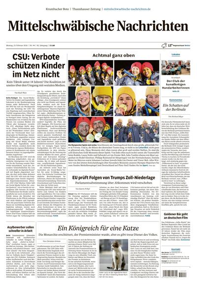 Mittelschwäbische Nachrichten 2026-02-23
