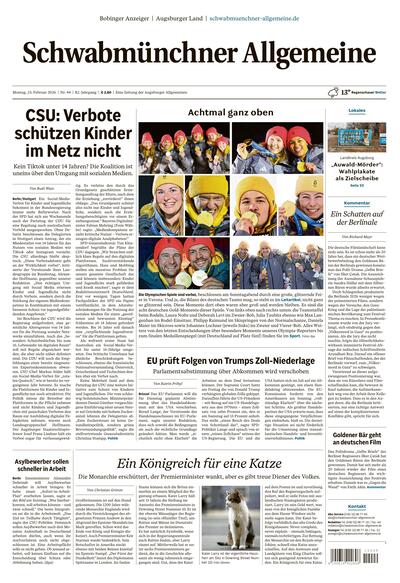 Hauptausgabe Schwabmünchner Allgemeine