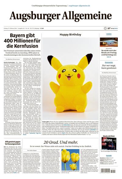 Hauptausgabe Augsburger Allgemeine (Stadt)